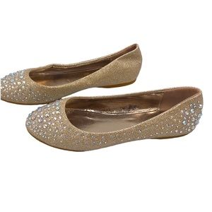 Silver 🥿Dew Gold Sequin Flats Size 7.5